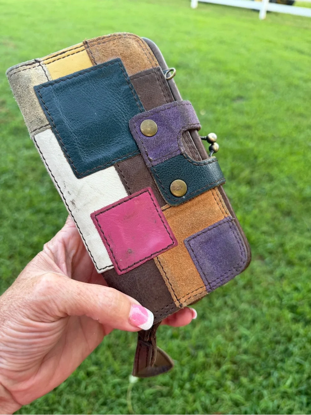 Lucky Patchwork Leather Wallet